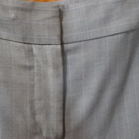 Talbots Gray Pine Stripe Women's Trousers 12 Petite - Picture 3 of 12